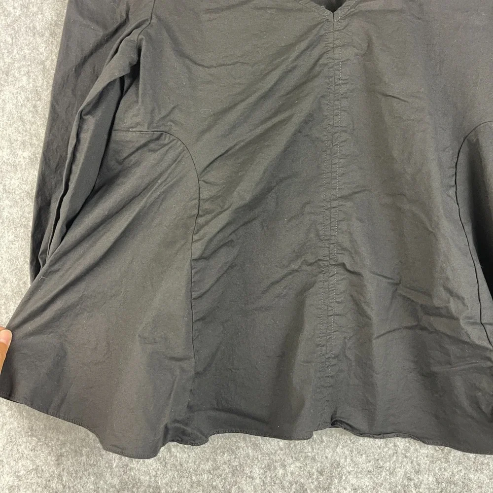 Pomander Place Tuckernuck Easton Swing Top Women Medium Black Poplin Ruffle